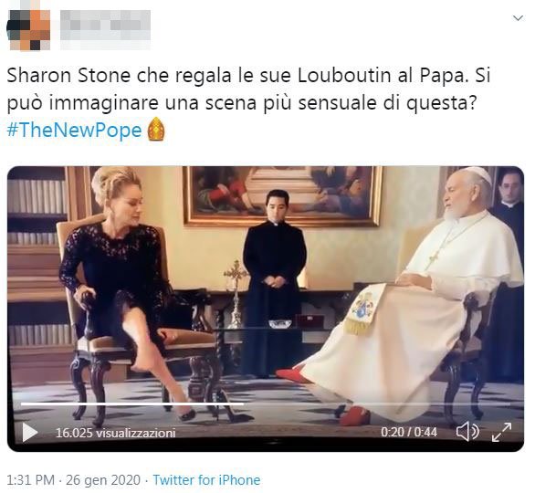 sharon stone the new pope