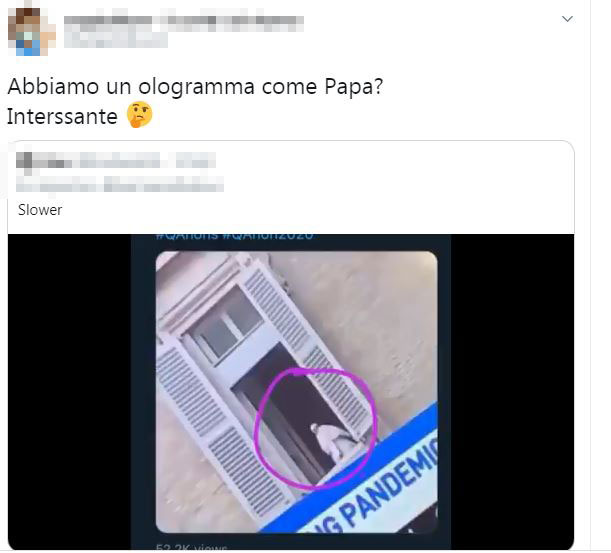 papa ologramma
