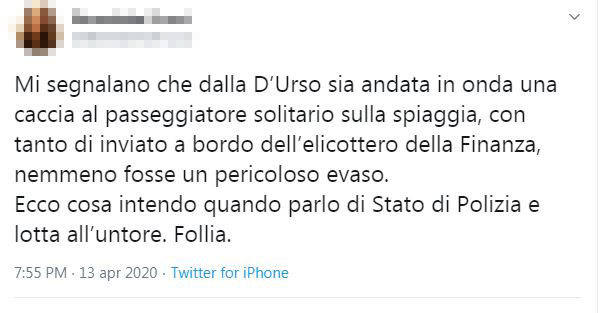 pomeriggio 5 inseguimento