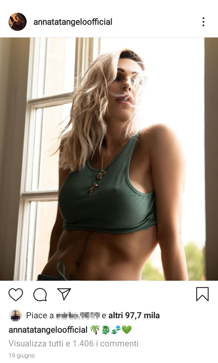 anna tatangelo bionda