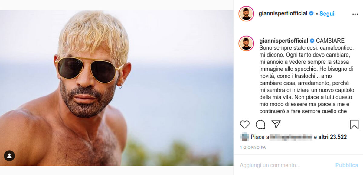 gianni sperti biondo