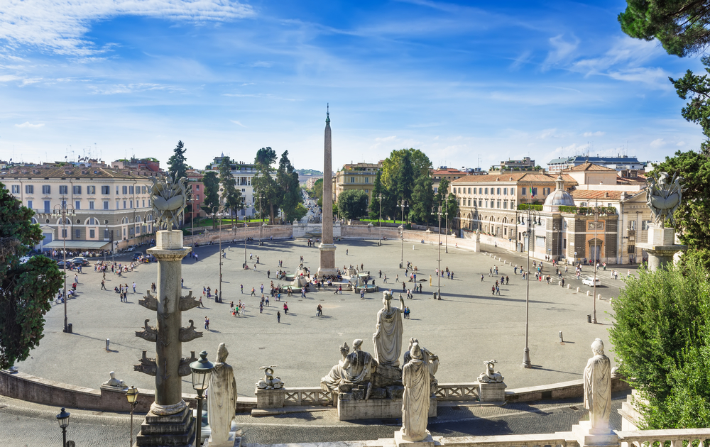 Illusioni acustiche ottiche a Roma: il muro di Piazza del Popolo