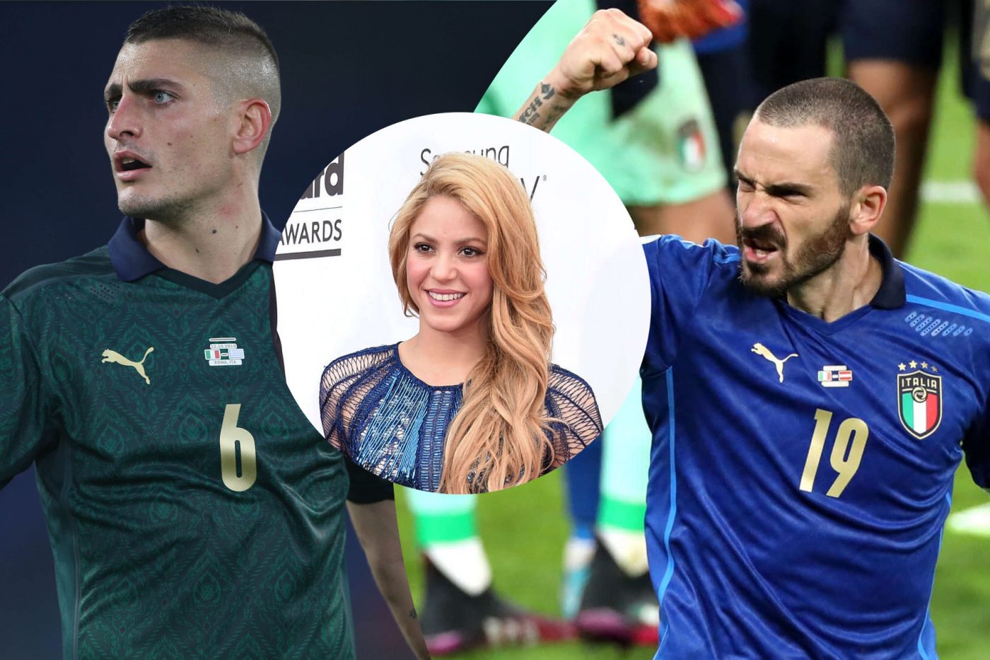 Euro 2020: Verratti, Bonucci e… Shakira fanno impazzire il web