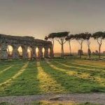 Tramonto sugli Acquedotti di Roma Antica