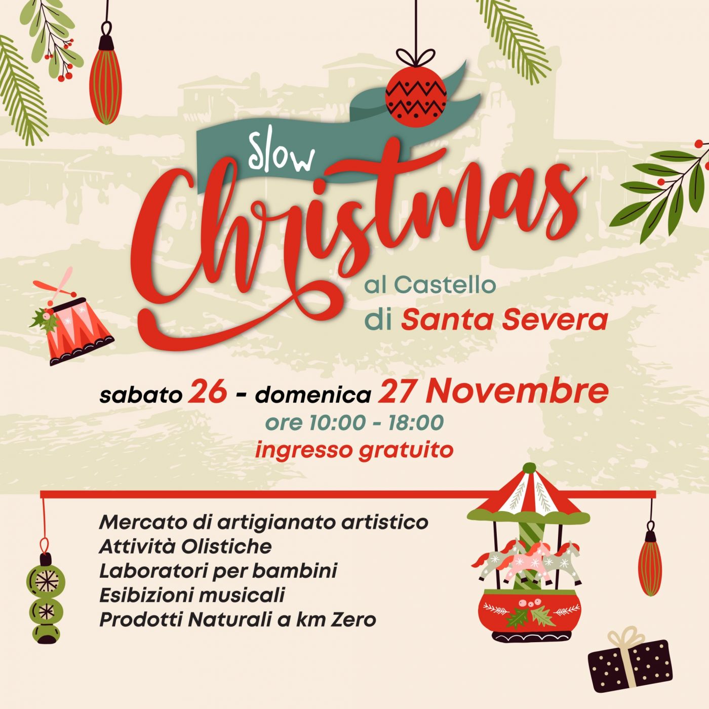 Slow Christmas al Castello di Santa Severa