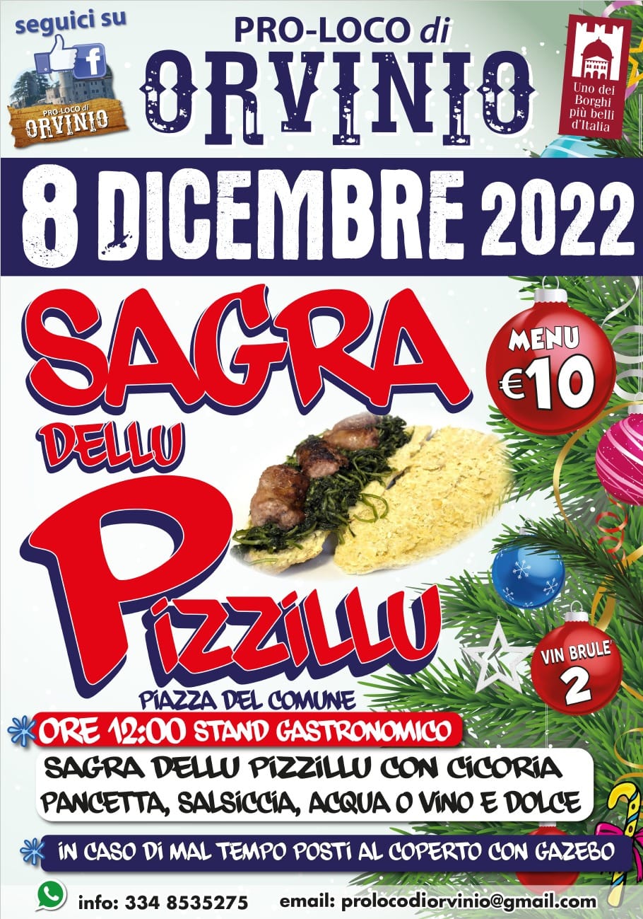 Sagra Dellu Pizzillu 2022 a Orvinio
