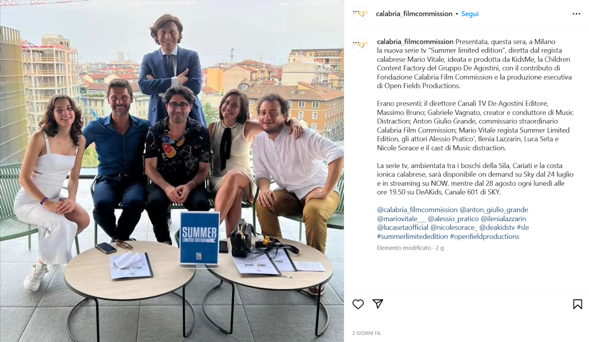 Summer Limited Edition Calabria Film Commission