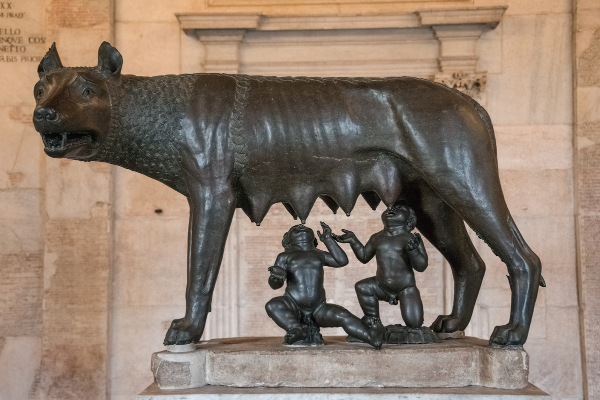 lupa del Campidoglio detto romano statua Musei Capitolini