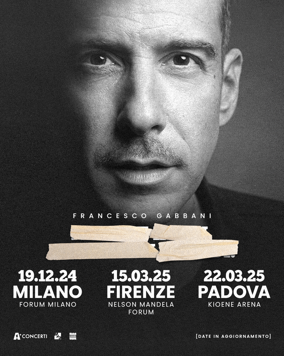 Francesco Gabbani, non solo Forum: nuovi appuntamenti nei palazzetti