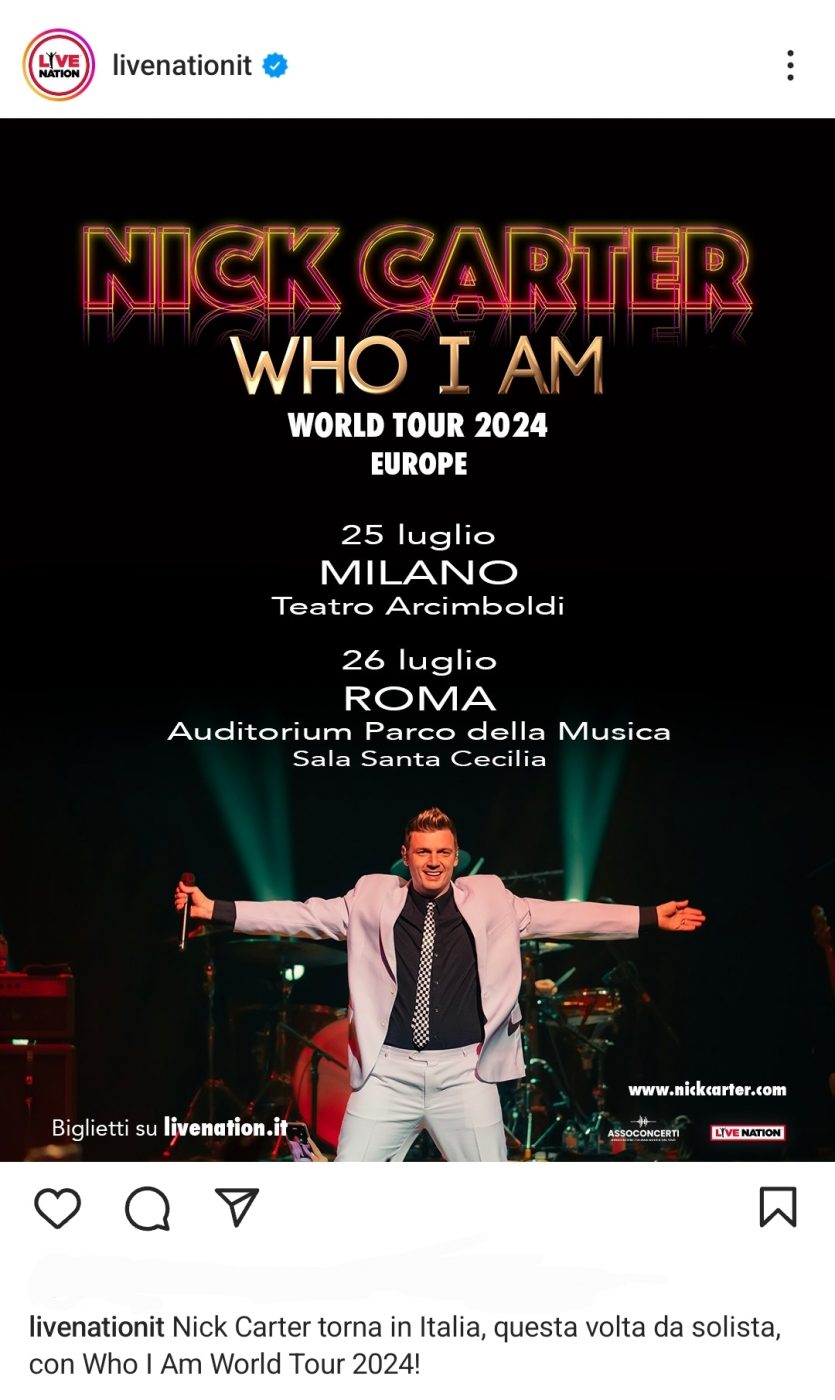 Nick Carter Tour